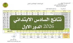 تحميل الكشوف.. رابط نتائج السادس الابتدائي 2026 الدور الأول في العراق عبر نتائجنا بالرقم الأمتحان