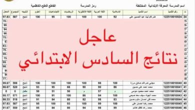 أوشكت.. نتائج الصف السادس الابتدائي 2026 في العراق وخطوات الاستعلام عبر منصة نجاح ونتائجنا PDF